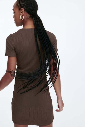 H&M Lacing-detail bodycon dress