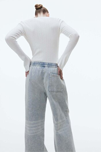H&M Denim pull-on trousers