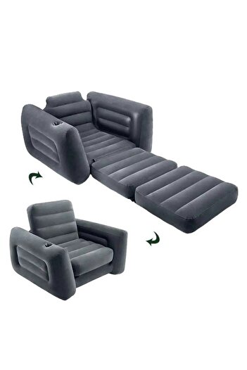 Cady One 2 in 1 Inflatable and Deflate Sofa Bed with Cup Holder for Indoor or Outdoor Use 109x218x66cm