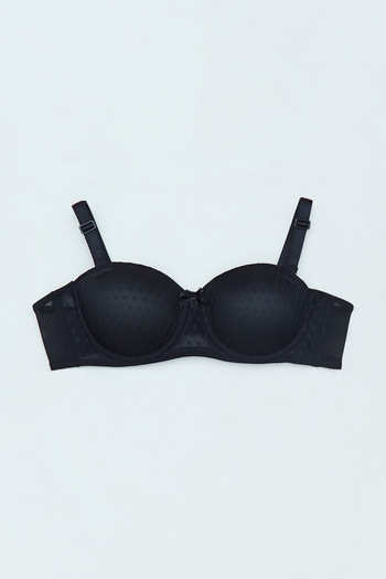 Fulla Moda Spotted Supportless Strapless Bra