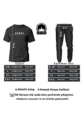 uyguntarz 2'li Papatya Kelebek Baskılı Eşofman Takımı