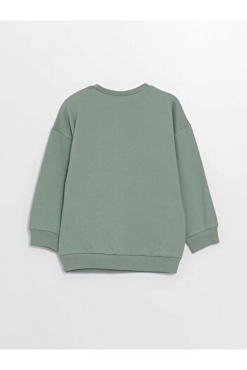 LC Waikiki LCW Kids Yeşil Bisiklet Yaka Erkek Çocuk Sweatshirt ve Eşofman Alt 2'li