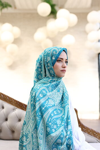 MONOOR Etro Pattern Cotton Silk Swall