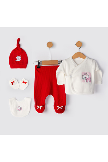 chic try unique Hospital Release Set Newborn 5-Piece 100% Cotton – 0-3 Months