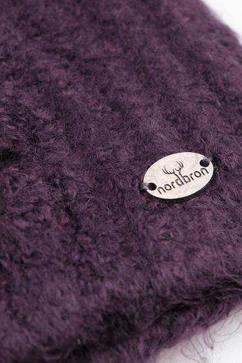 Nordbron Women's Dark Grape - Soft Headband with Logo Detail, Stretchy Clasp Tena