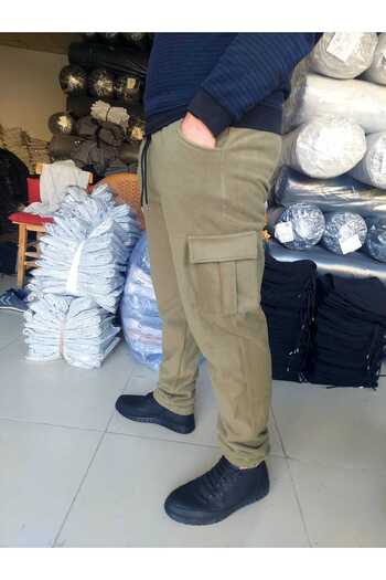 SURMARİ Ανδρικό φούτερ Cargo Pocket Regular Fit Winter Fleece
