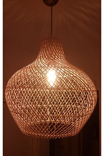 Genel Markalar Modern bambu rattan tombik sarkıt avize