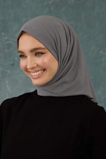 İpekhan Gri Comfy Yok Eşarp - 10001-07