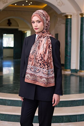 İpekhan Pattern Voile Shawl, Thin Silk Model No: 9802-06