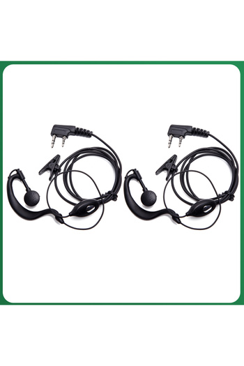 BAOFENG 2pcs Uv-k5 Uv-k6 Headset For Quansheng Uv5r Plus Uv-5rh Uv-13 Pro Uv-17 Plus Earpiece Uv-21
