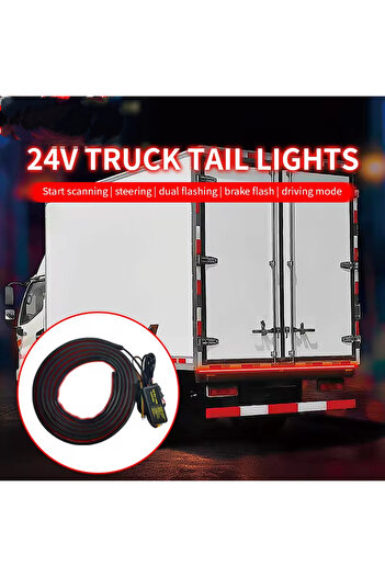 Choice 2.4M 24V Led Truck Tailgate Light Strip Rear Tail Light Bar Waterproof Dynamic Additional Reverse Br
