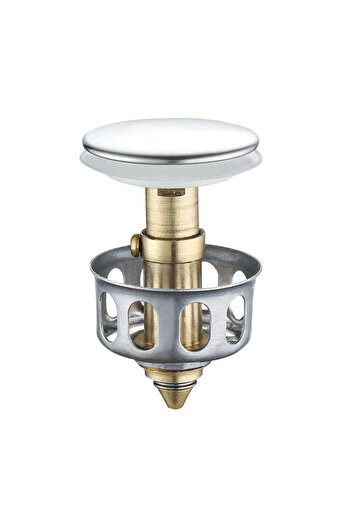 Choice 1pc Basin Drains Universal Metal Filter Valve Pop-up Drainer Waste Stopper Bathtub Strainer Plug Hai