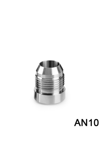 Choice AN10 1PCS AN6 AN8 AN10 AN12 AN16 AN20 Male Billet Stainless Steel Straight Male Weld Fitting Adapter