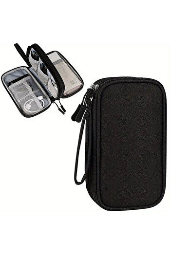 Choice Black B Travel Cable Bag Portable Digital Storage Pouch Charger Data Cable USB Bag Organizer Waterpr