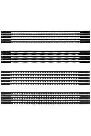 Choice1 20pcs 20-120Pc Scroll Saw Blade Set 5In Pin End Pinned Scroll Coping Saw Blades Carbon Steel Saw Bla