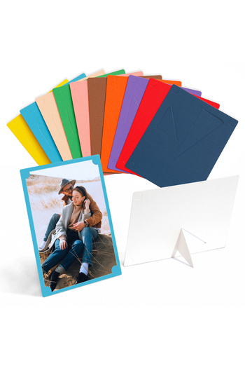 Choice 6 inch 10 Colors 10Pcs Paper Photo Frame Simple Color Cardboard Picture Frame Set