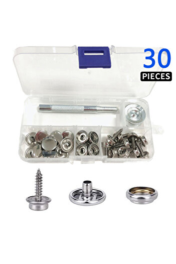Choice1 30pcs 30/150 Pieces Stainless Steel Marine Grade Canvas and Upholstery Boat Cover Snap Button Fasten