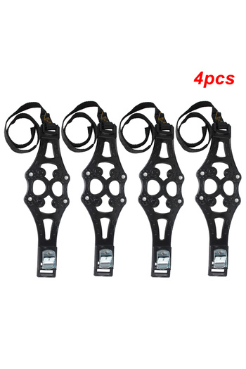 Choice 4PCS BLACK Car Snow Chains Anti-skid Dual Buckle TPU Chains Mud Ice Roadway Safety Tire Snow Snap Sk