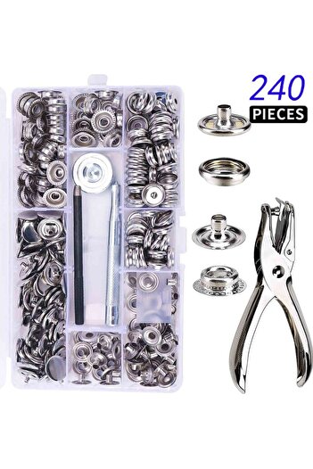 Choice1 60set 100/270-Pieces Stainless Steel Marine Grade Canvas and Upholstery Boat Cover Snap Button Faste