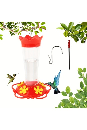 Choice 1pc 1pc 2024 New Hummingbird Feeders For Outdoors Hanging Ant And Bee Proof,humming Birds Feeders Fo
