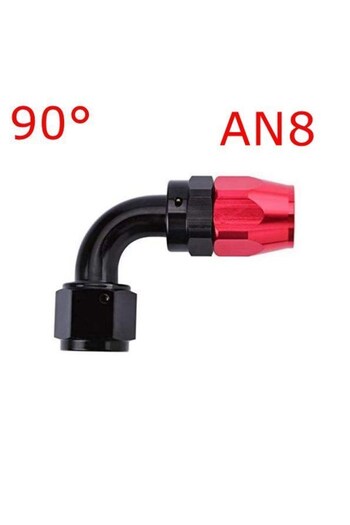 Choice AN8-90 AN4/AN6/AN8/AN10/AN12 Straight 0°/45°/90°/180° Degree Aluminum Swivel Hose End Fitting Adapte