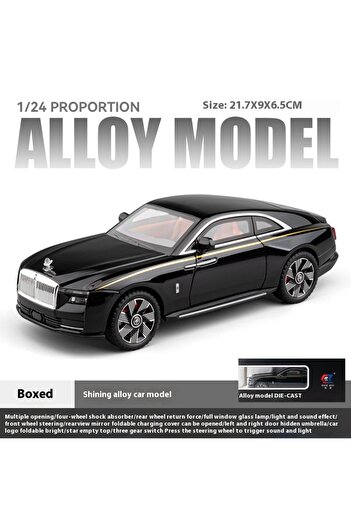 Choice1 black with box 1:24 Rolls Royce Spectre Alloy Diecast Model Car Sound & Light Collection Gifts Chris