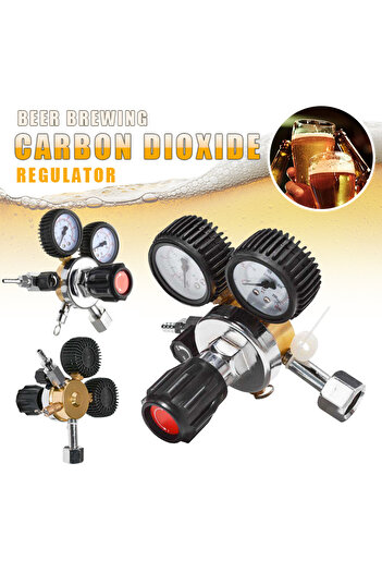 Choice CO2 Gas Bottle Regulator Carbon Dioxide CO2 Regulators Pressure Reducer For Beverage Beer W21.8 D...