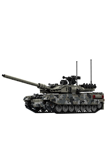 Choice 1009Pcs World War 2 WW2 Army Military Soldiers SWAT Leopard 2A7 Main Battle Tank Assemble Building B