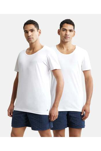 JOCKEY Mordern Classic T-Shirt S/S 2Pcs Pck 8817-02 White