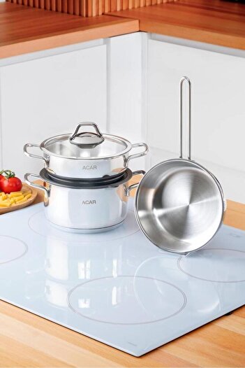 ACAR Karat Vera 5-Piece Steel Pot Set