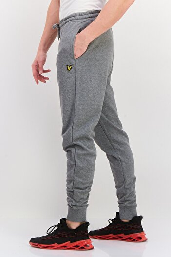 Lyle & Scott Men Skinny Fit Embroidered Logo Sweatpants Pants, Grey