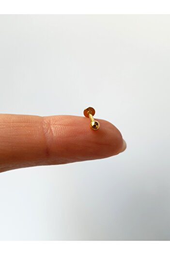 kurukafagift Top Çubuk Çelik Piercing Helix Lobe Tragus Rook Kıkırdak