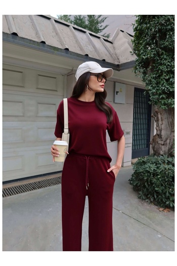 ESRAHELVACI Modal Short Sleeve Tracksuit Set