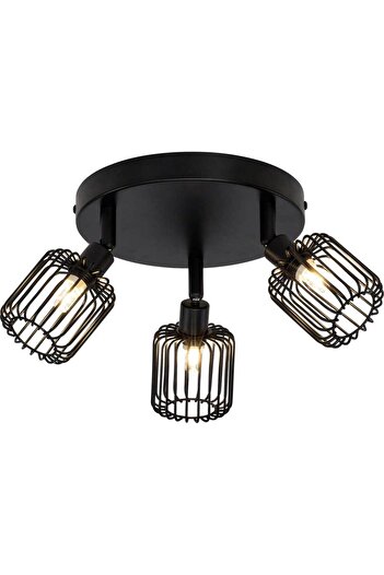 Homelux Flavian Triple Spotlight, 3Xg9, 33W, Metal, Black