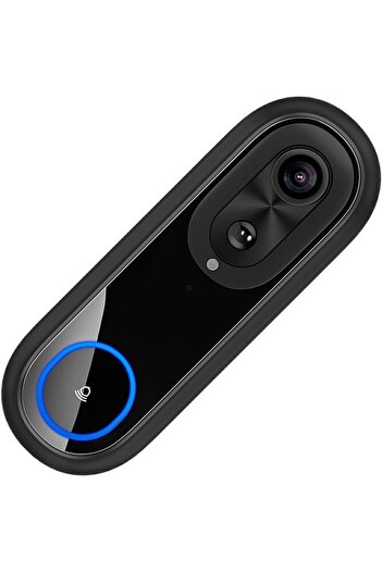 Cepini W5 Kapı Zili, Hd Görüntülü Kameralı Kablosuz Kapı Zili, İki Yönlü Konuşma, Akıllı Wifi Siyah