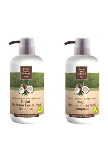 Eyüp Sabri Tuncer 600 ml x 2 Natural Coconut Milk Shampoo