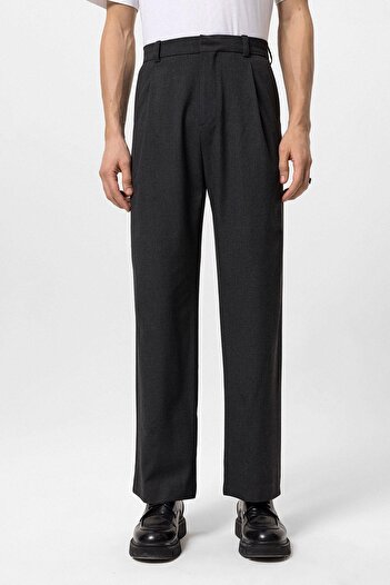 Antioch Anthracite High Waist Baggy Men's Pants