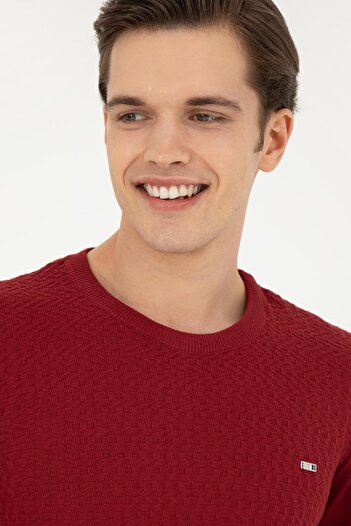 U.S. Polo Assn. Men's Claret Red Sweater