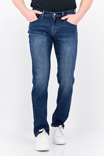 GAP Men Straight Fit Wash Stretchable Denim, Blue