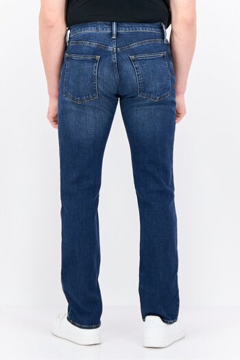 GAP Men Straight Fit Wash Stretchable Denim, Blue
