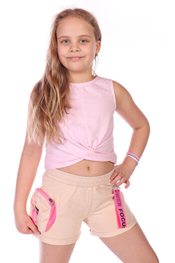 Toontoy Printed Shorts 'No Drama Please' For Girl