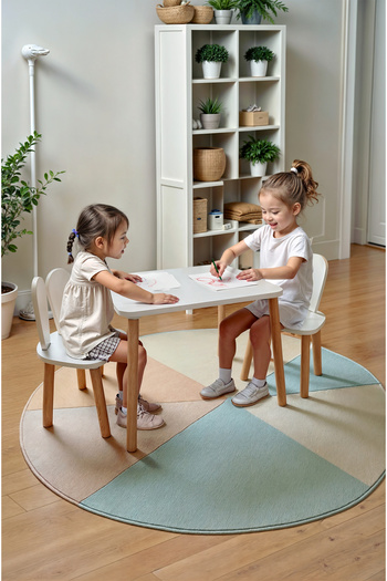 Bee Smart Ahşap Montessori Aktivite Masası Sandalyesi, Bunny Masa Sandalye