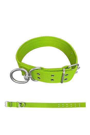 SAVEX Green Woven Dog Collar - 5*80 cm