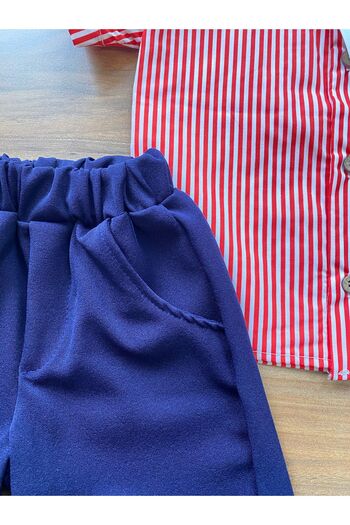 Pierre Cardin Boy's Shirt Shorts 2 Piece Set