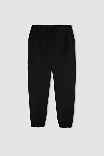 DeFacto D3741 Defactofit Sportsman Jogger Standard Fit Waist Lace-Up Three Pockets Sweatpants