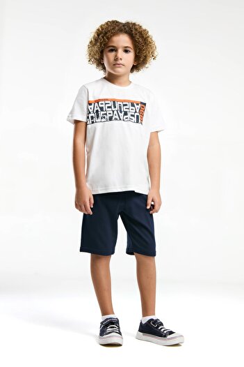 U.S. Polo Assn. U.S. Polo Assn Kids Bottom Top Set, Casual Elegance with Dynamic Printed Design