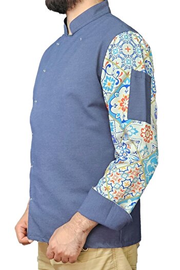 Ant Rotagrup Üniforma ve İş Elbiseleri Unisex Chef Jacket - Μοτίβο, Snap Fastener, Μακρύ μανίκι, Chef Cook Jacket Kitchen, Κεραμικό σχέδιο