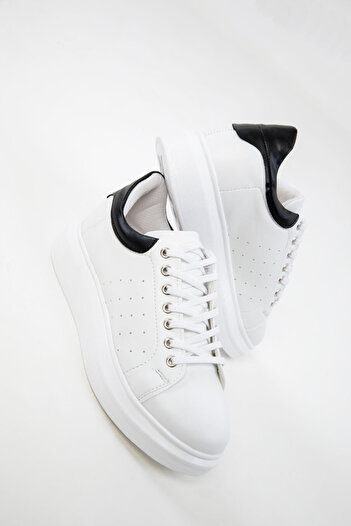 SOHO Weiß-Schwarzer Herren-Sneaker 19624