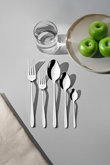 Nehir Sultan Plain 6-Piece 30 Piece Cutlery Set