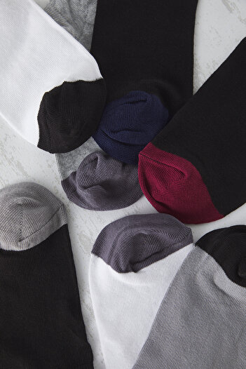 Trendyol Collection Pack of 7 Unisex Cotton Socks - Multicolor, Short, Invisible Tmnss25Co00004